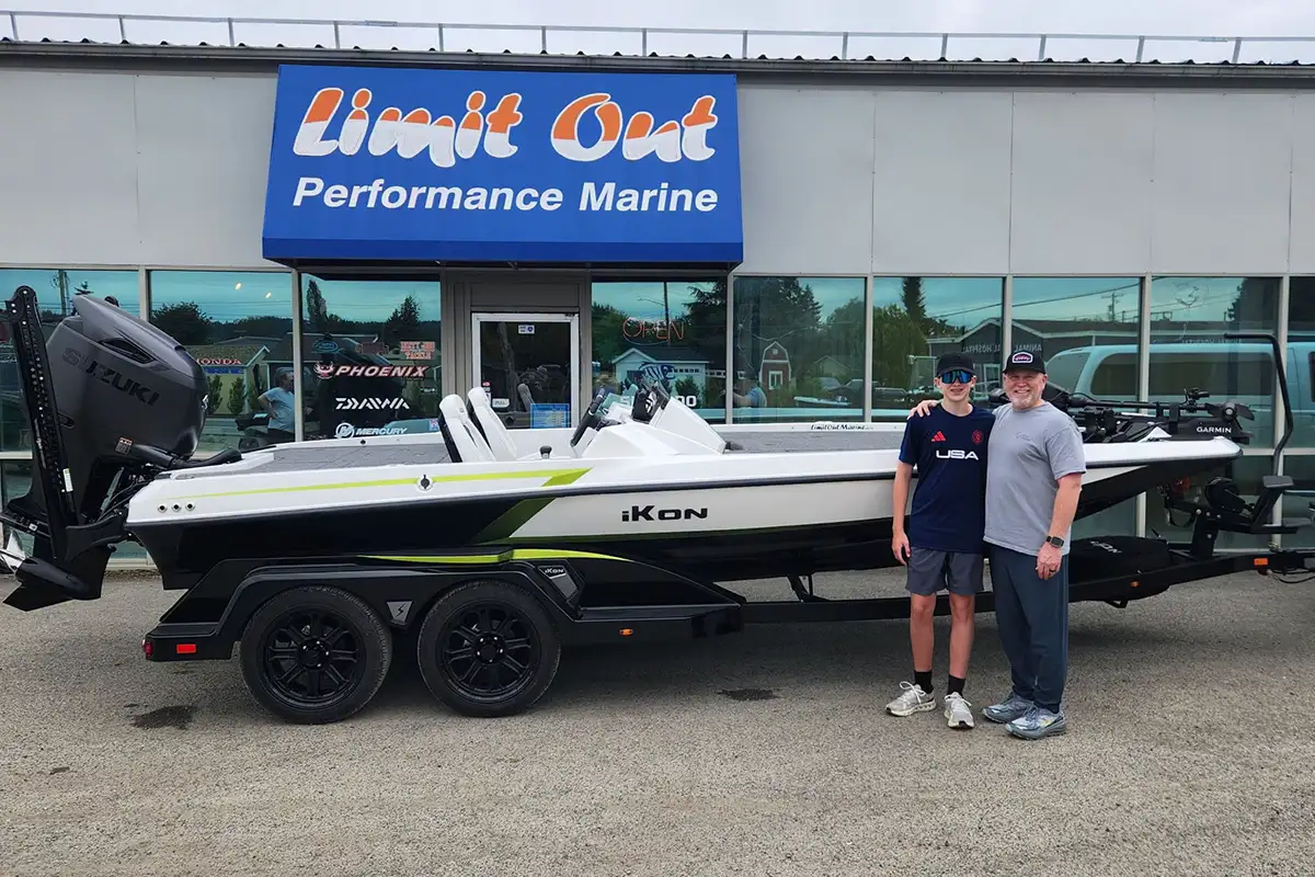 Boat customer at Limit Out Marine